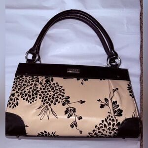 Miche Black and Cream Floral Shell